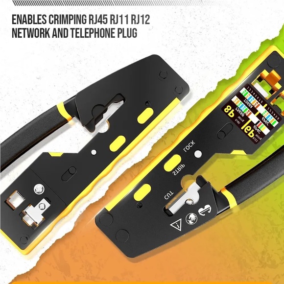 RJ45 Network Crimper 3 in 1 Crimp CAT8/7/6A/6/5E - Picture 2 of 13